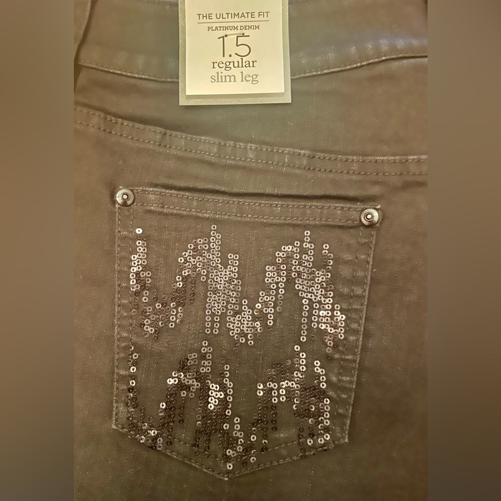 Chico’s Platinum Denim Black Jeans - Picture 5 of 8